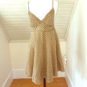 Free People Plaid Cotton Sundress size 6